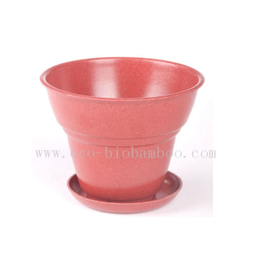 Biodegradable Natural Bamboo Fiber Flower Pot (BC-F1001)